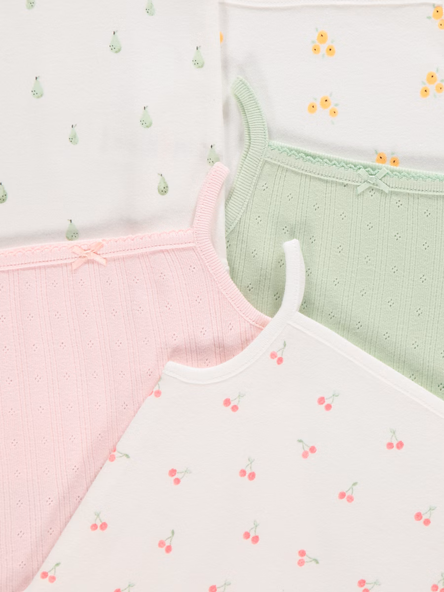 Fruit Pointelle Strappy Bodysuits 5 Pack detail 1