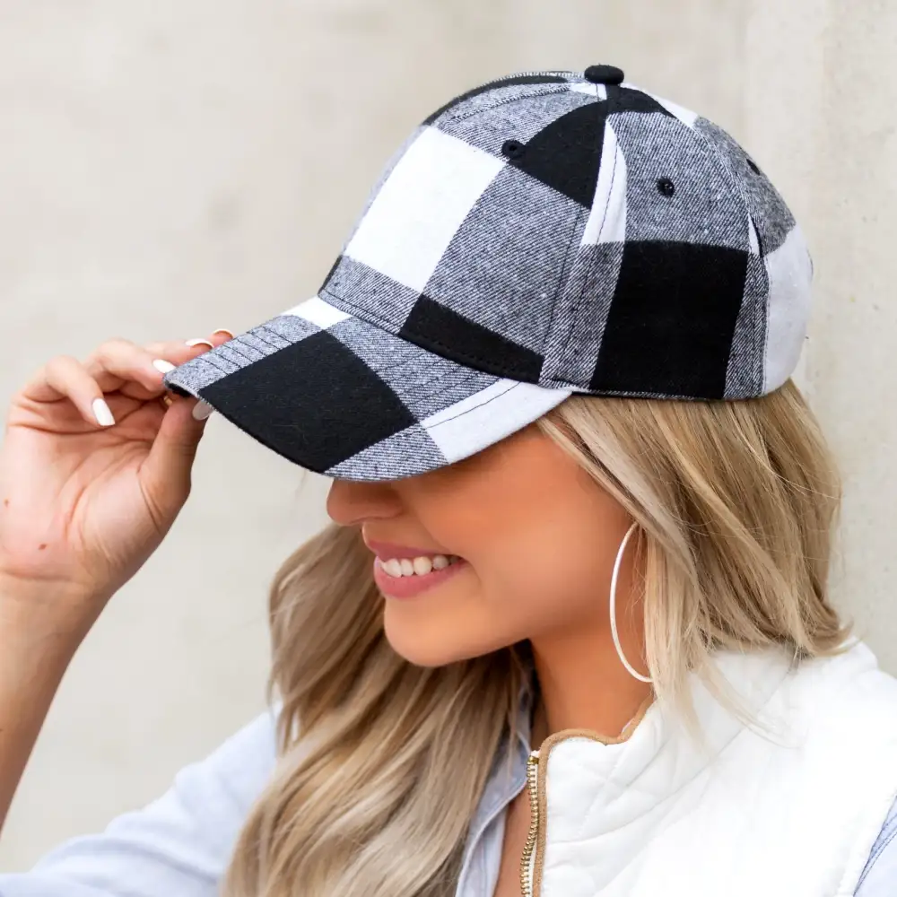 Plaid Baseball Cap