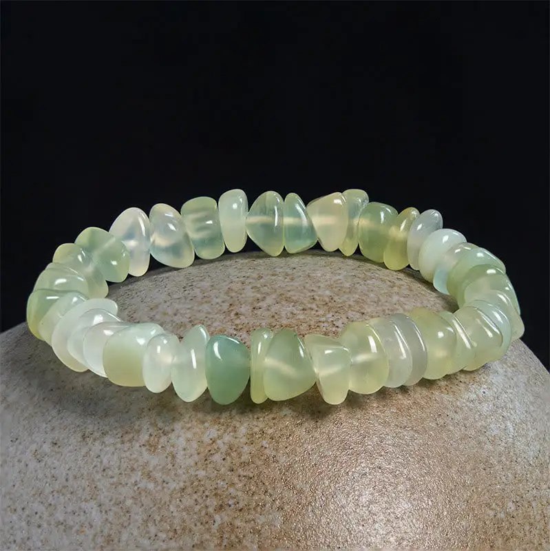 Natural Peridot Irregular Blocks Bracelet