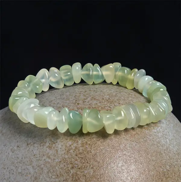 Natural Peridot Irregular Blocks Bracelet