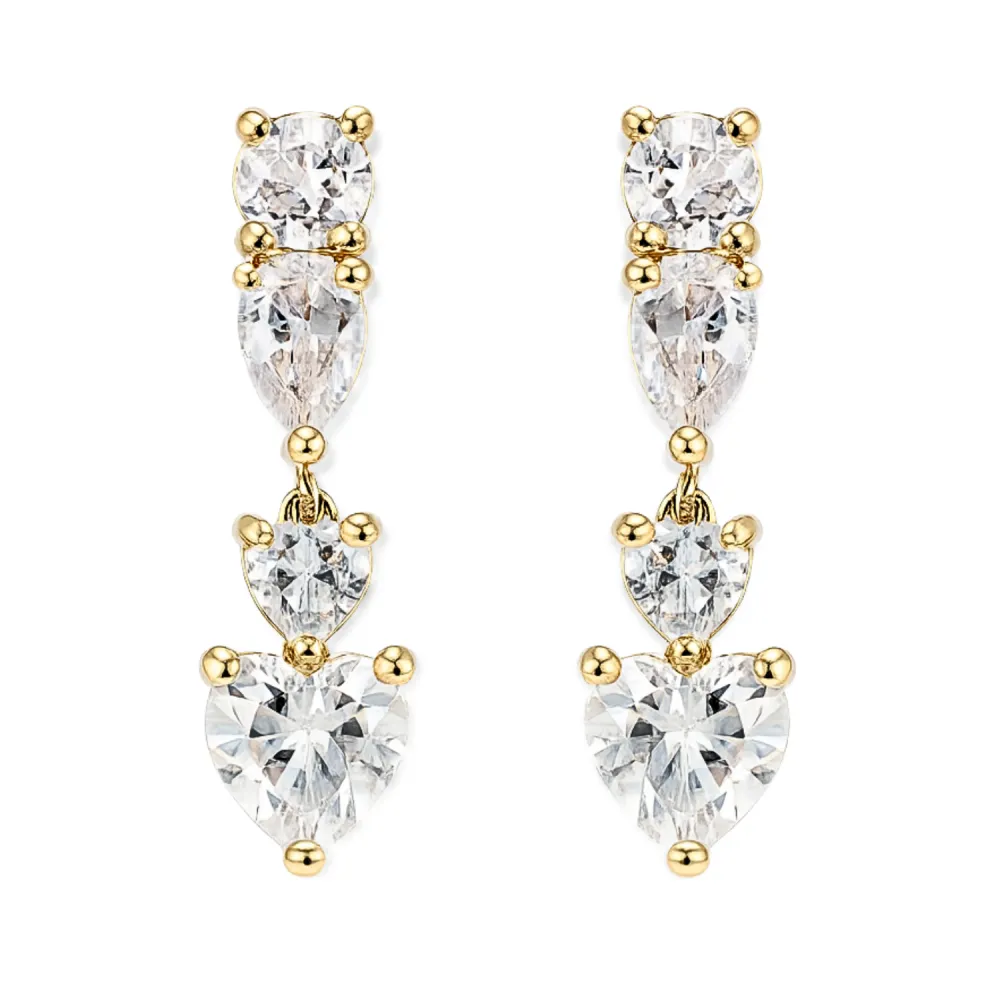 Heart Drop Earrings
