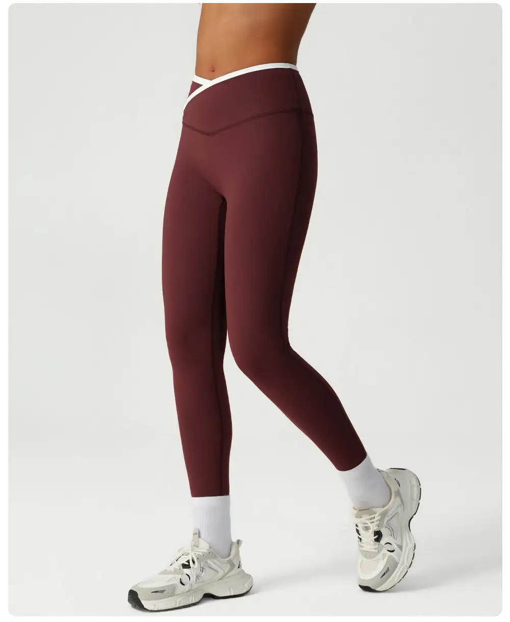 Contoured Cross Waist Leggings