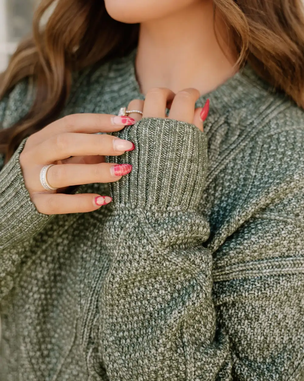 Knit Cable Casual Dress