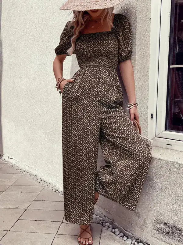 Tailored Everyday Printed Soft Jumpsuit