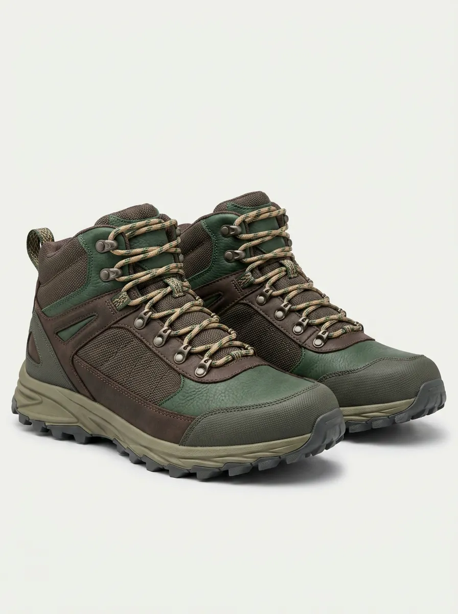 Women's Rugged Colorblock Outdoor Hiking Boots