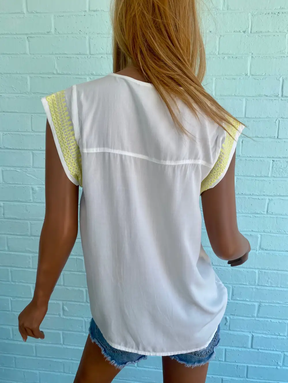 Embroidered Tassel Blouse