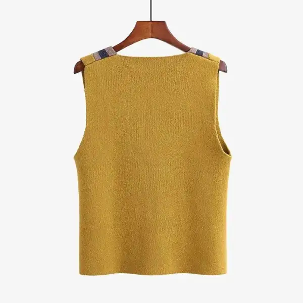 Chic Mustard Knit Vest
