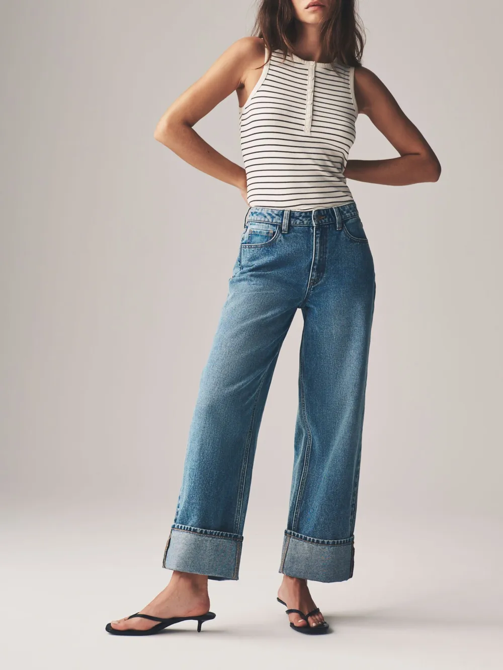 Stripe Ribbed Tank Top