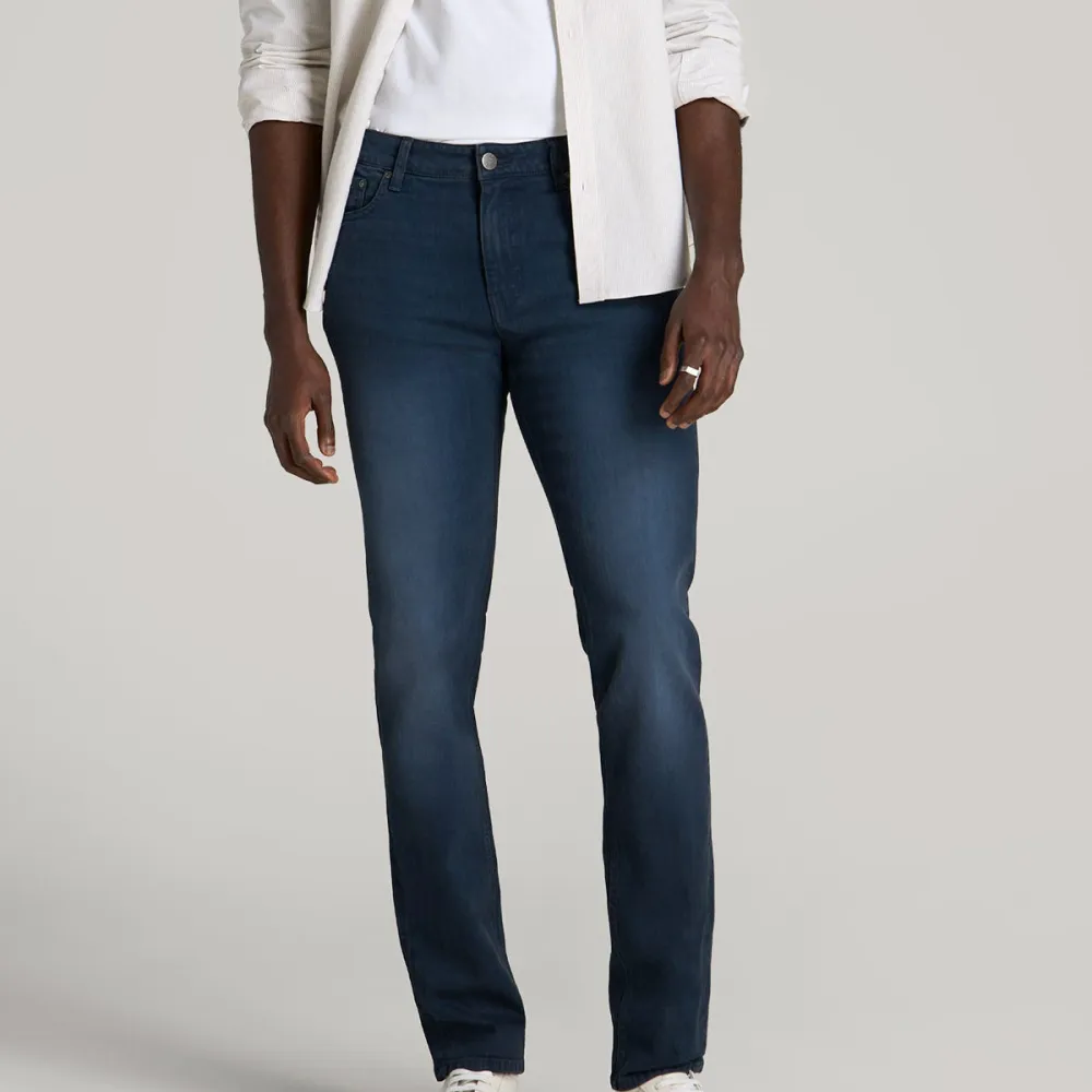 Men's Polished Slim Fit Tapered Cotton Jeans