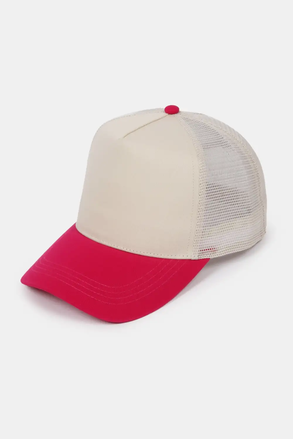 Mesh Back Two Tone Five Panel Panel Baseball Cap