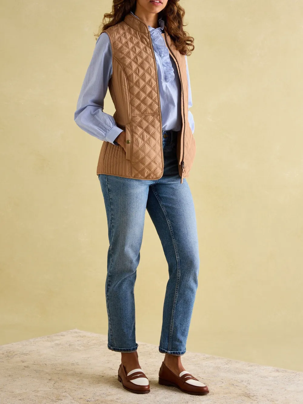 Showerproof Diamond Quilted Gilet