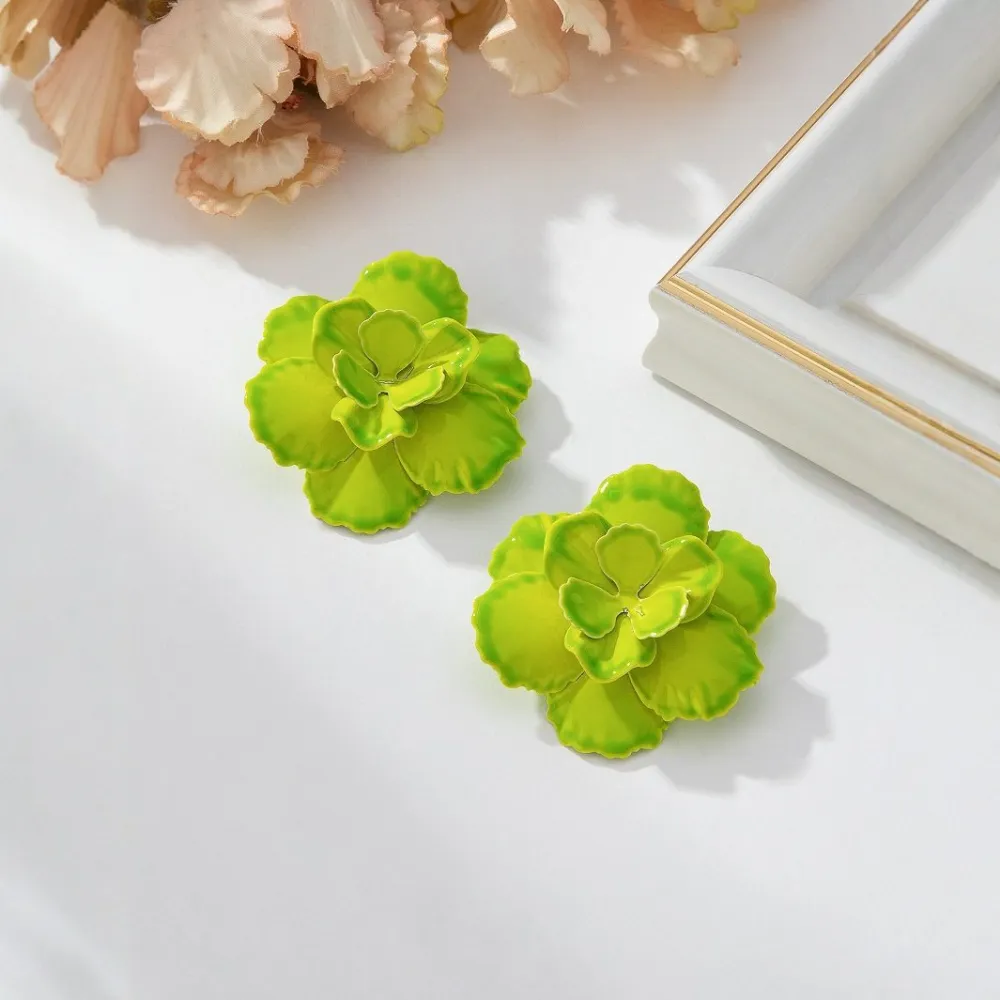 Sculptural Flower Earrings