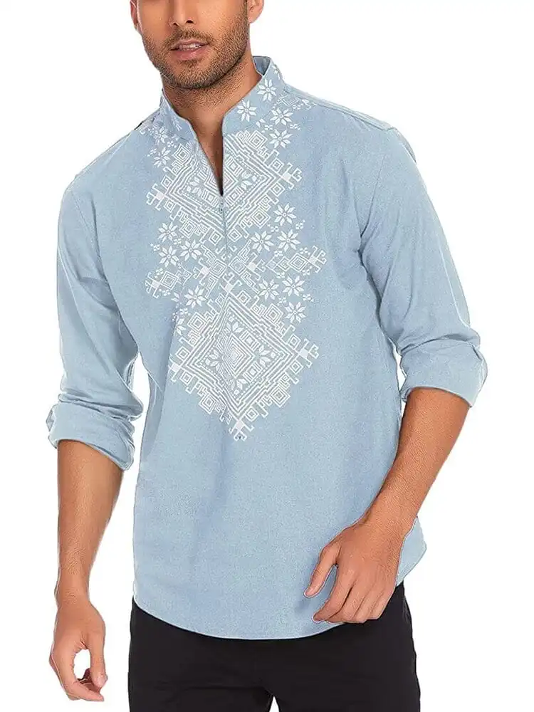 Henley Long Sleeve Shirt Jeans