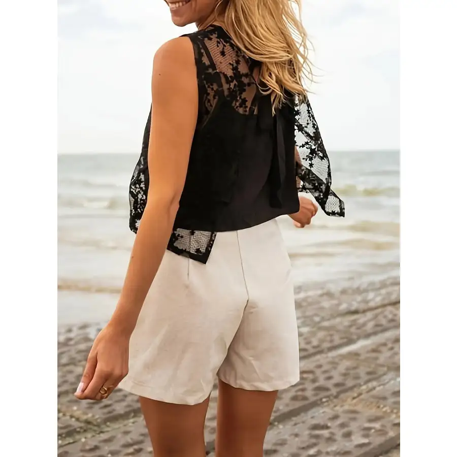 Lace Tie Back Tank