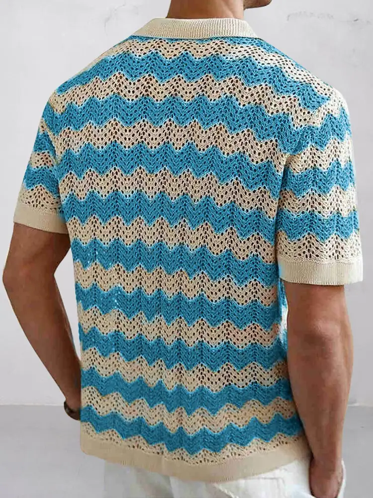 Jacquard Open Stitch Shirt