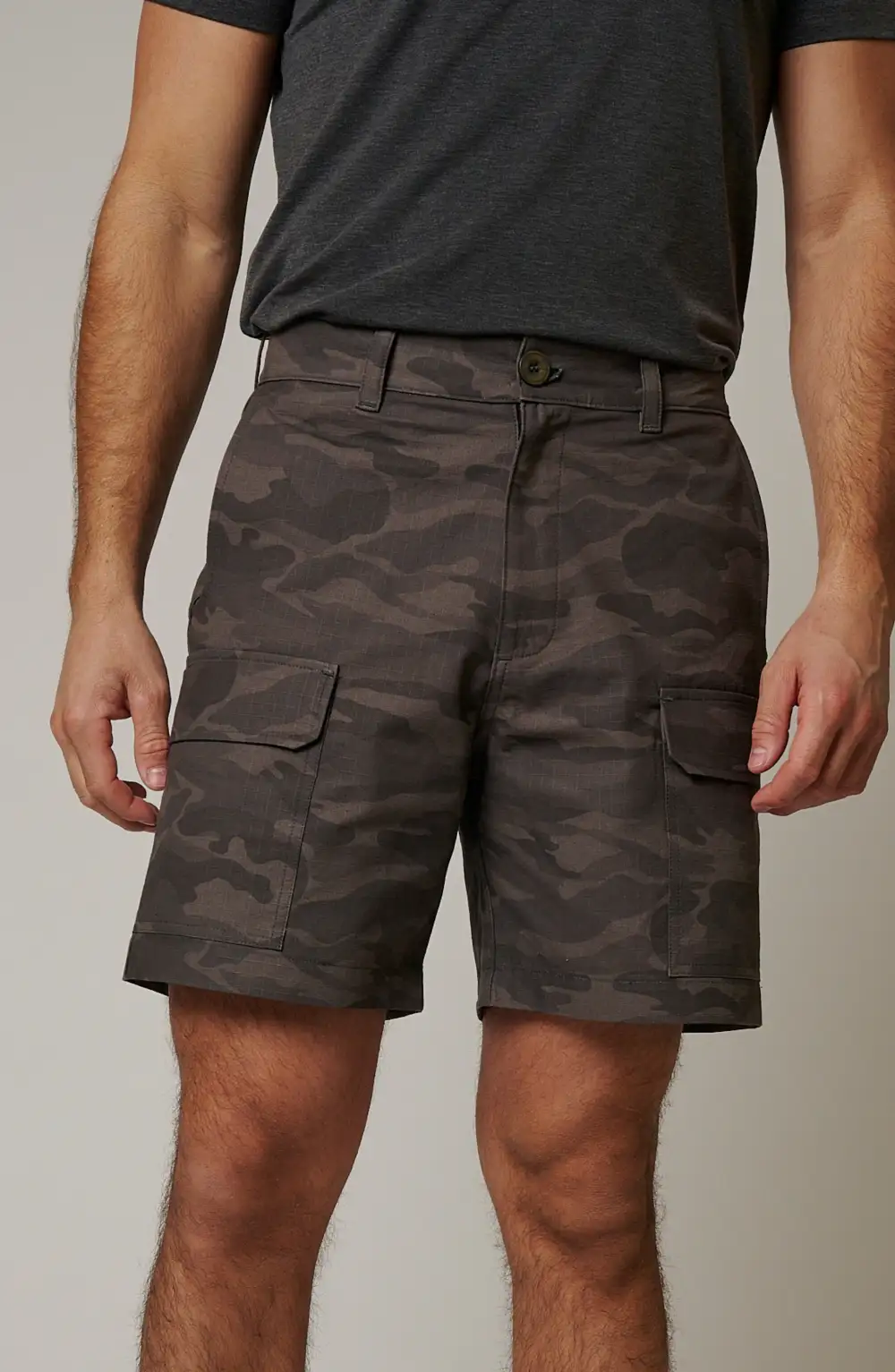 Men's Camouflage Ripstop Cargo Pocket Shorts