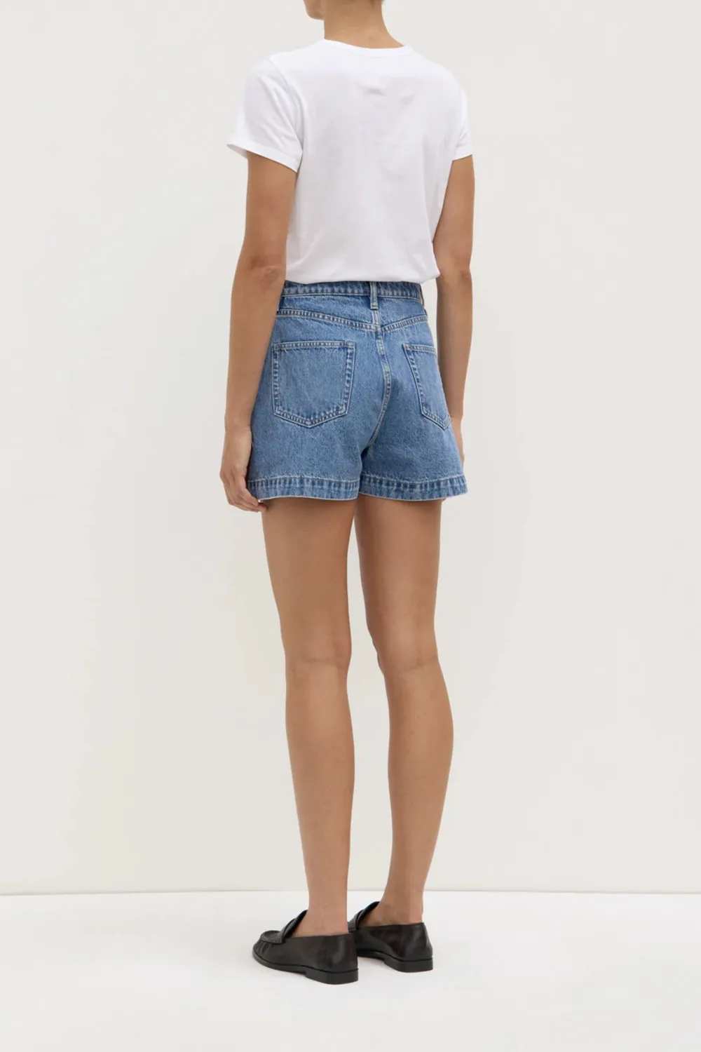 Slim Fit Denim Shorts
