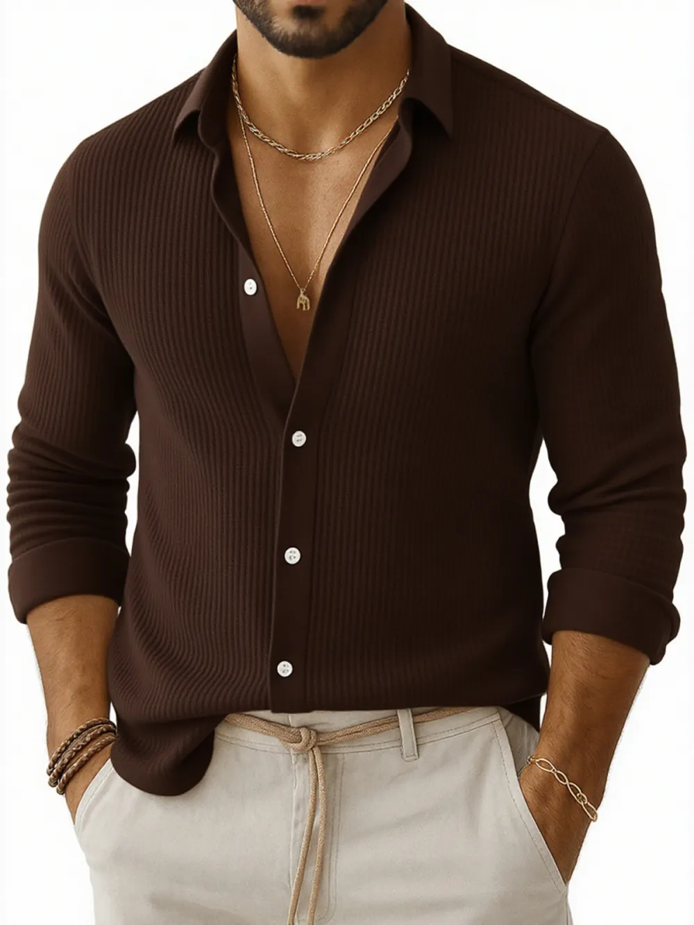 Soft Touch Long Sleeve Striped Shirt