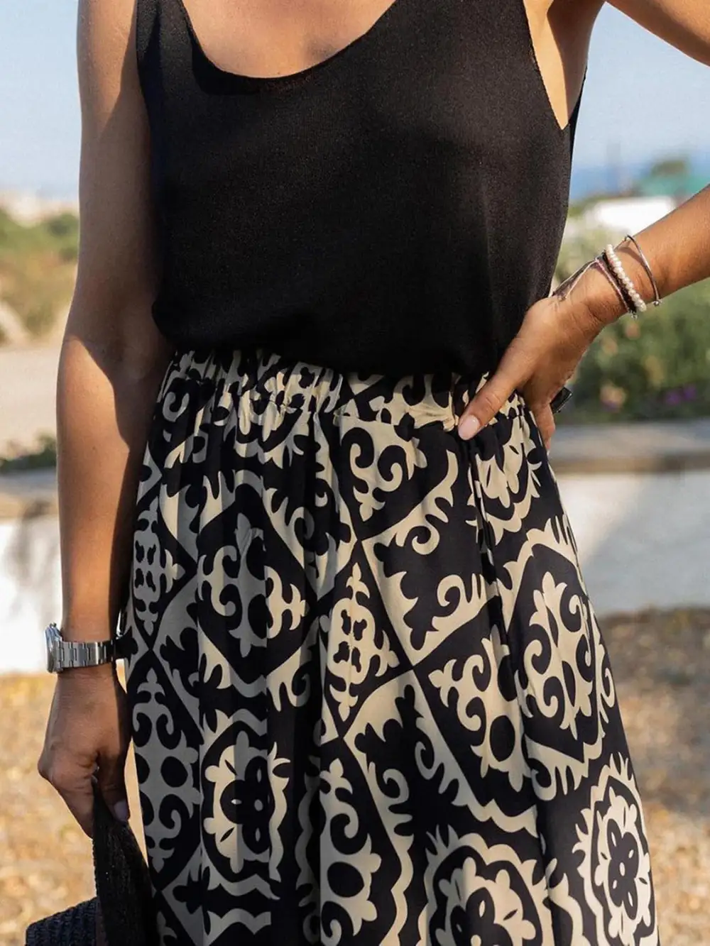 Sharp Geometric Elastic Skirt