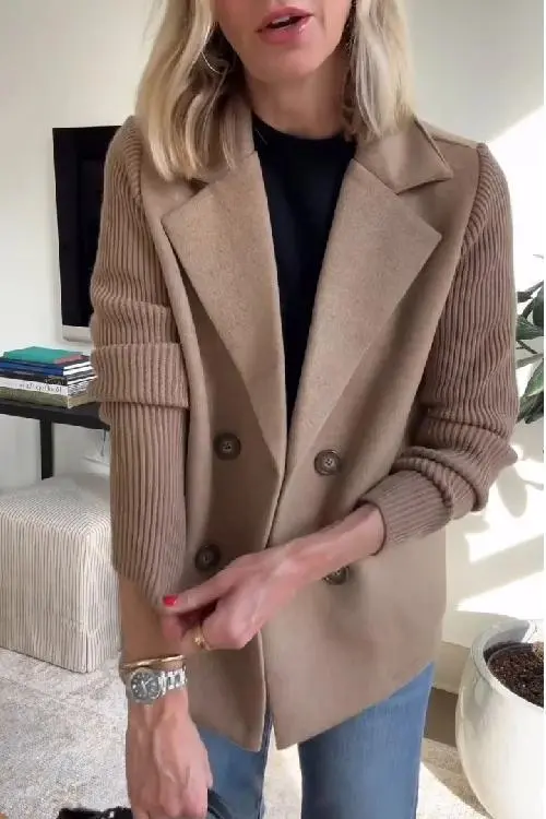 Knit Longline Blazer