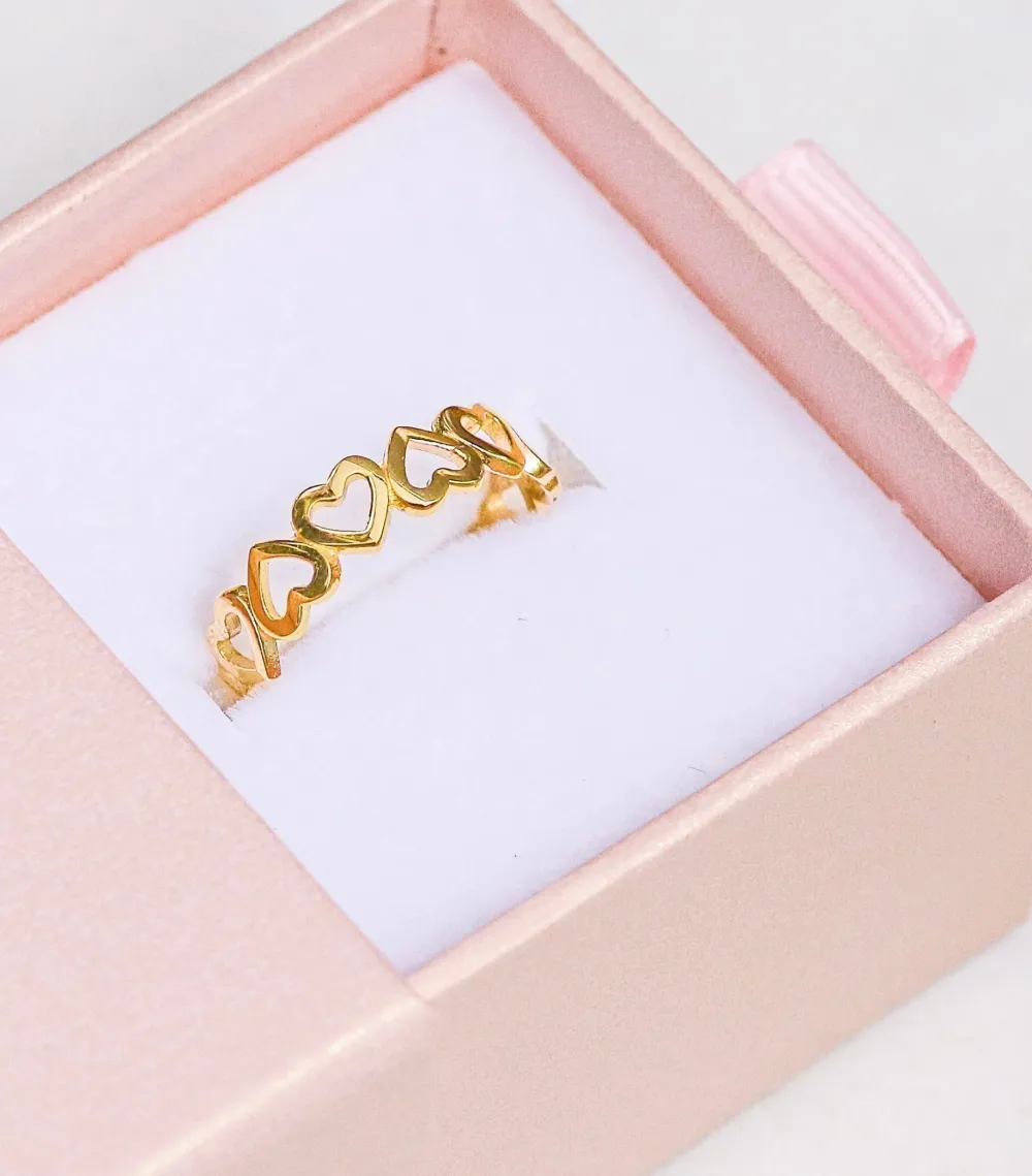 Polished Heart Statement Ring