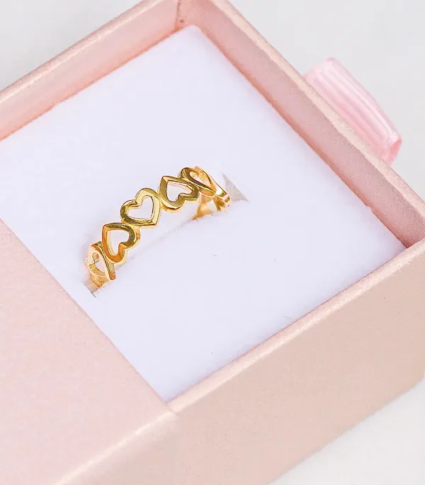 Polished Heart Statement Ring