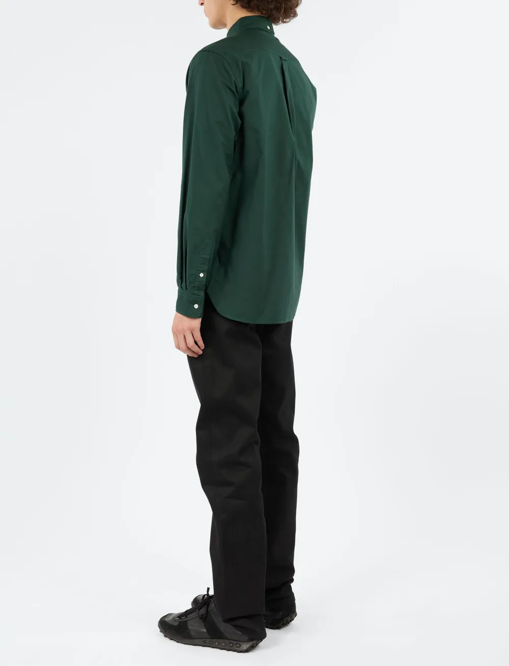 Men's Button Down Collar Box Pleat Shirt