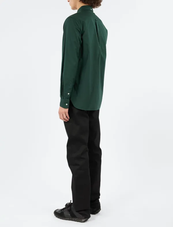 Men's Button Down Collar Box Pleat Shirt