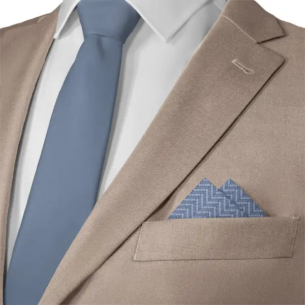 Understated Minimal Textured Pocket Square