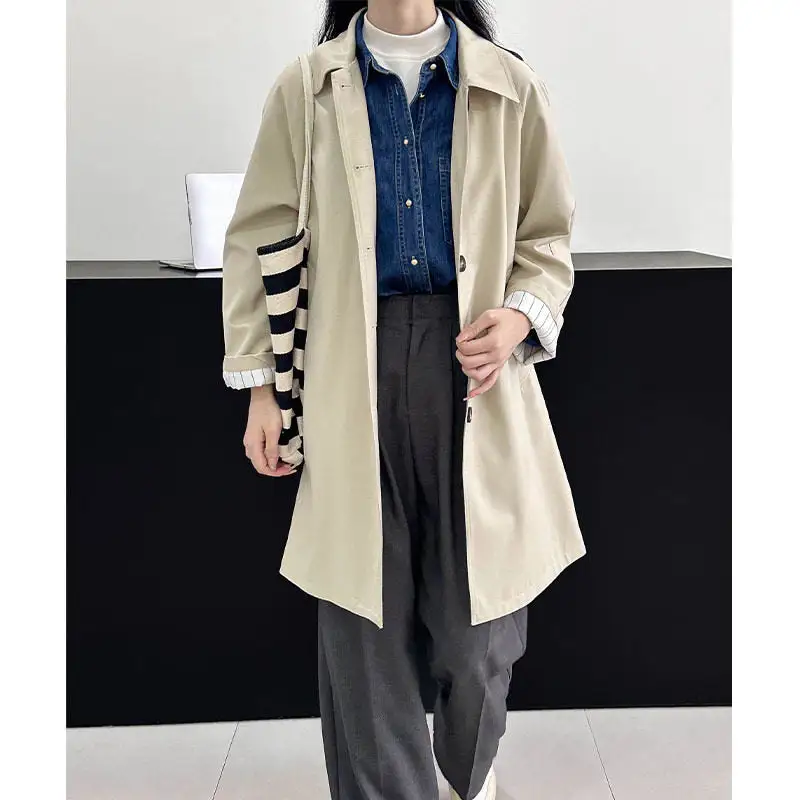 Tailored Lapel Relaxed Outerwear Coat
