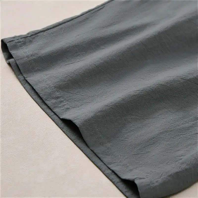 Drawstring Cotton Blend Shorts