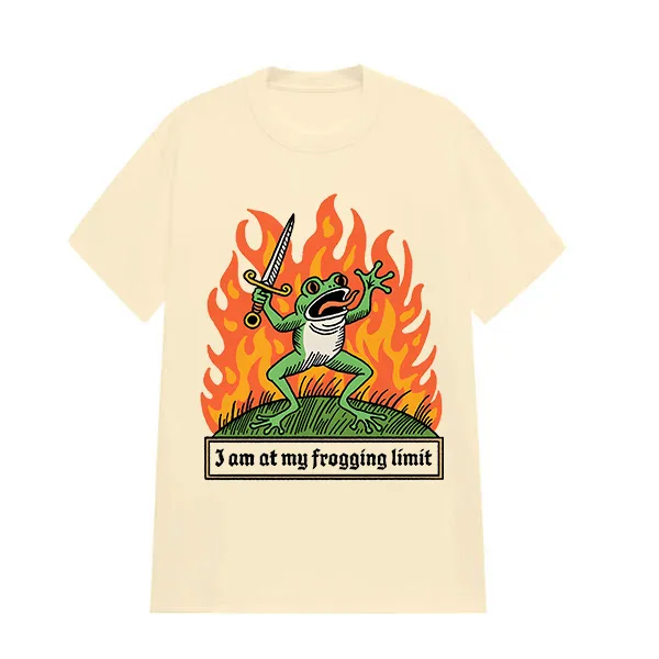 I'm At My Frogging Limit Printed Tee