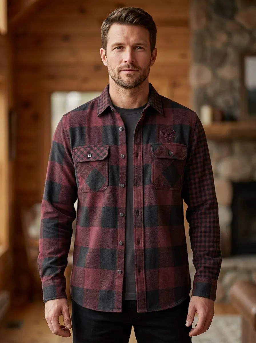Forest Plaid Twin Pocket Shirt
