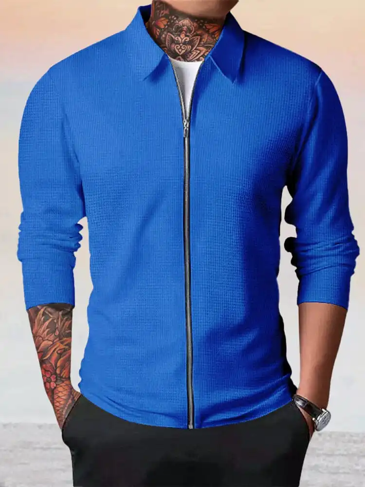 Casual Breathable Waffle Jacket