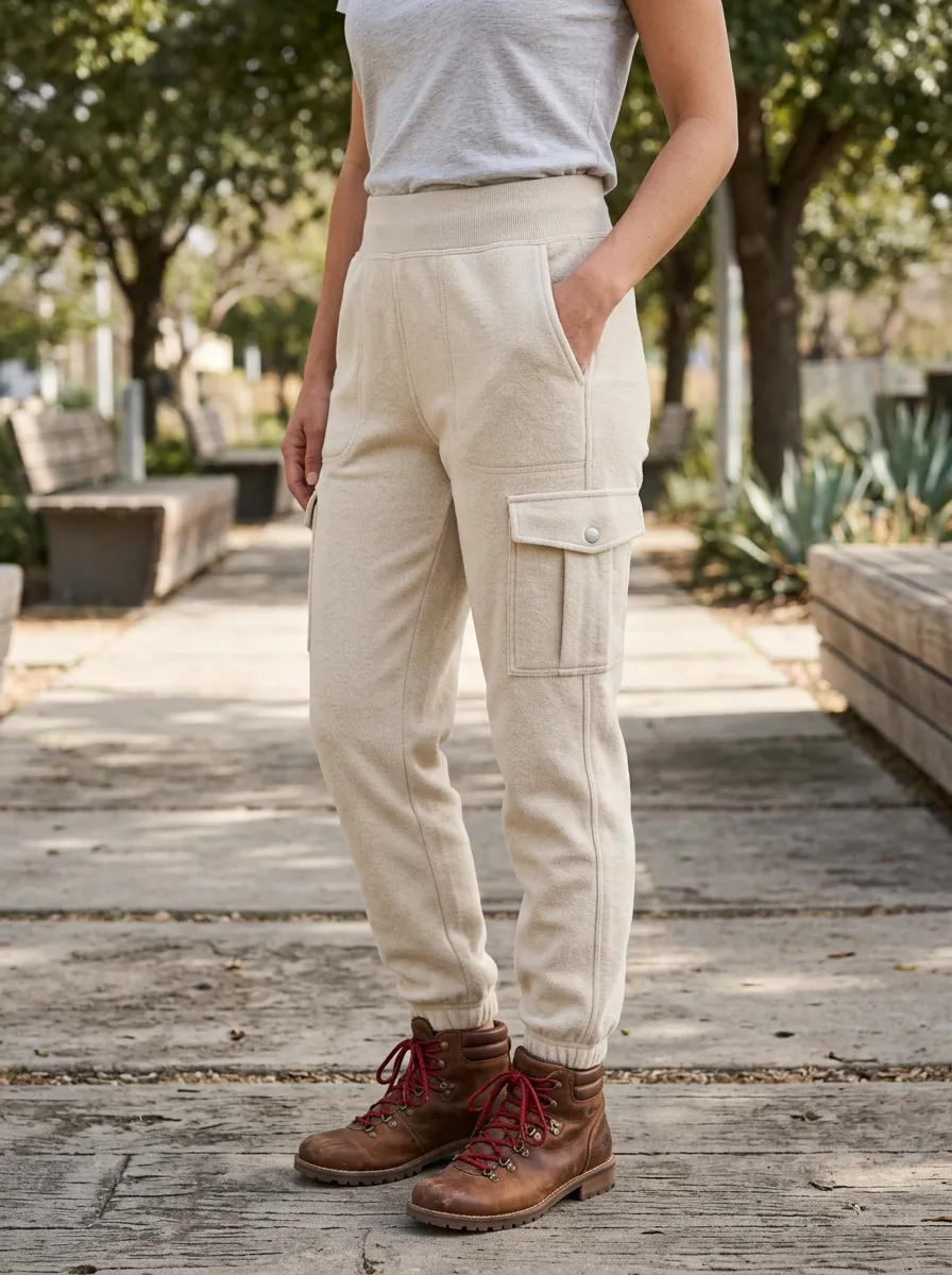 Women's Casual High-Waisted Cargo Jogger Pants