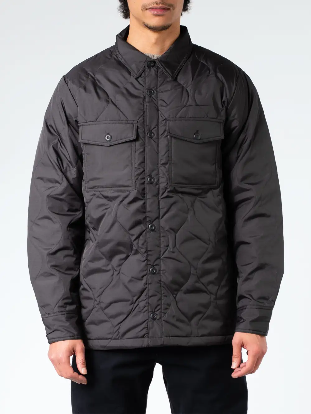 Men's Point Collar Down Filled Shirt