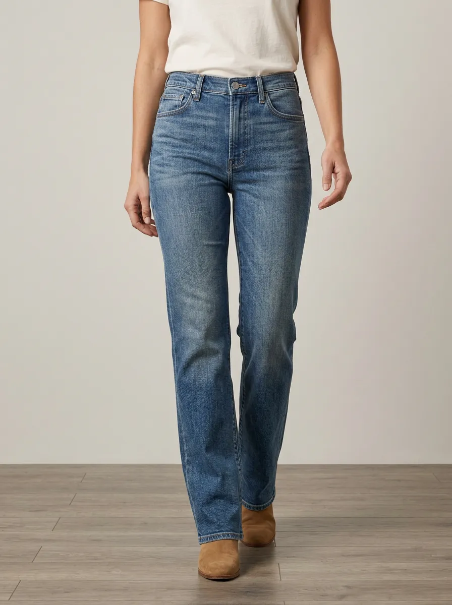 Everyday Straight-Leg Denim Jeans