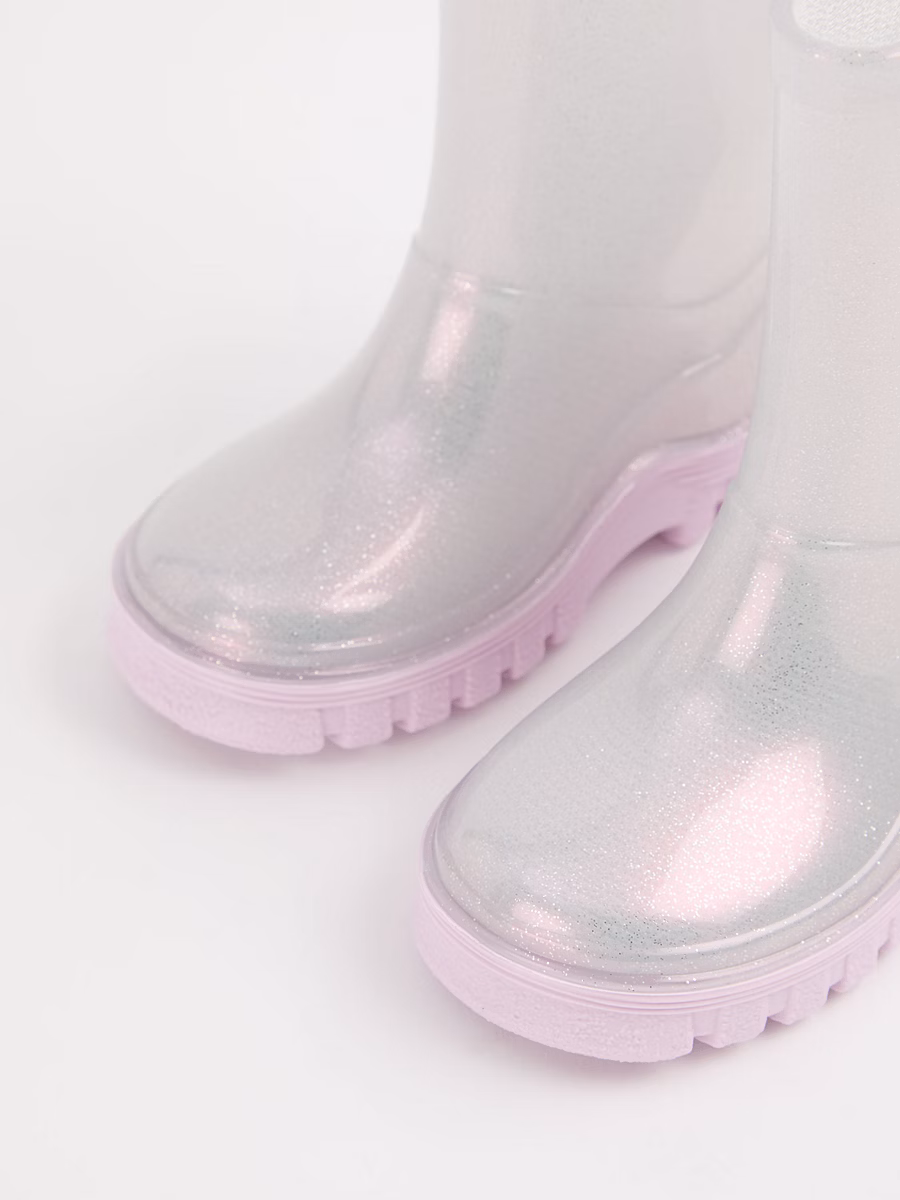 Glitter Shimmer Wellington Boots detail 1
