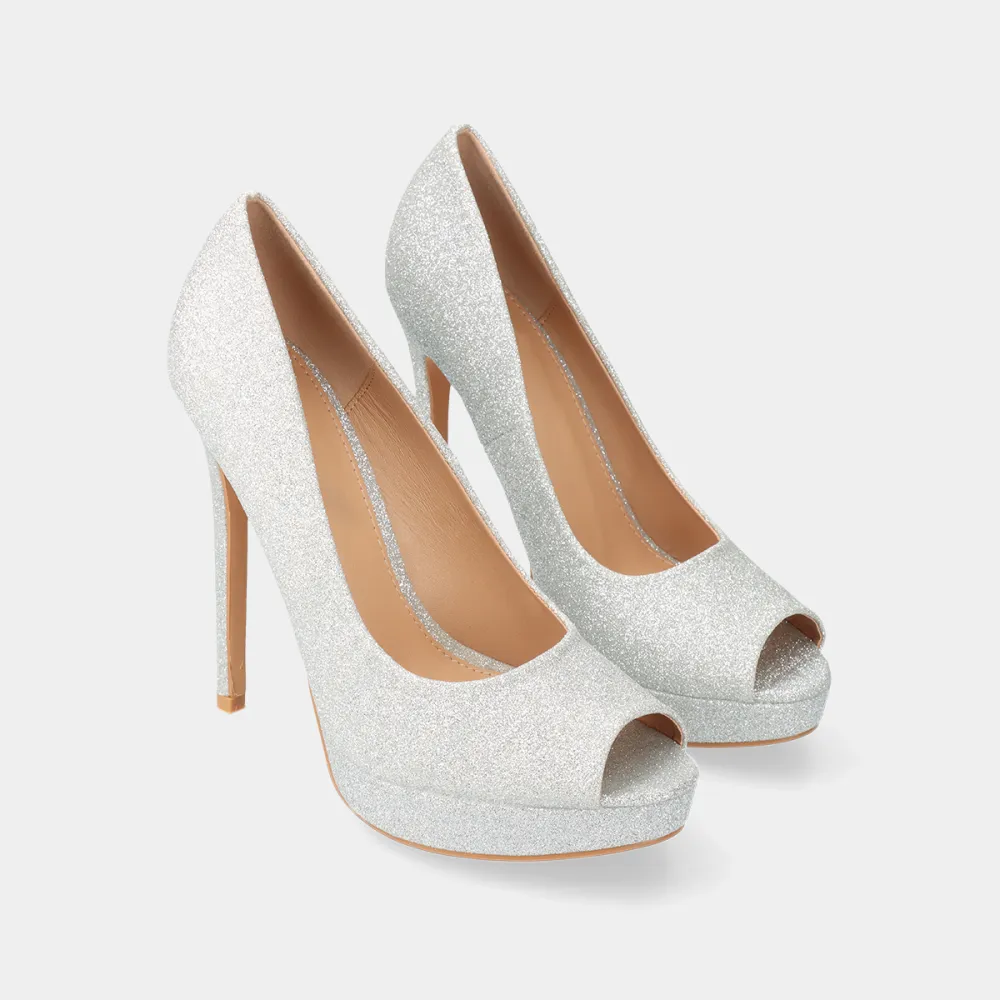 Glitter Finish Pumps