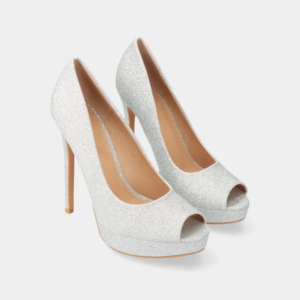 Glitter Finish Pumps