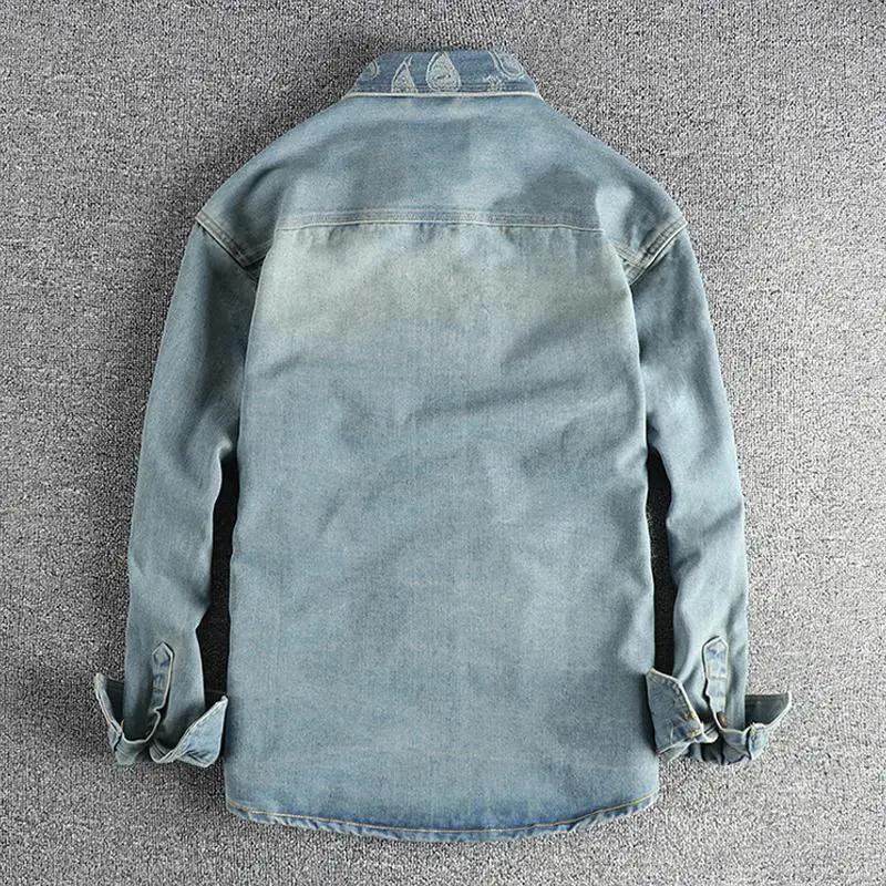 Embroidered Woven Washed Shirt