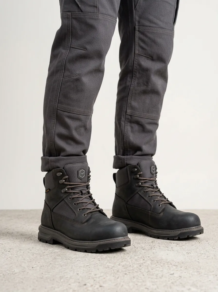 Unisex Waterproof Construction Site Heavy-Duty Work Boots