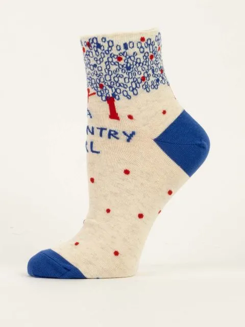 Women's I'm A Country Girl Ankle Socks