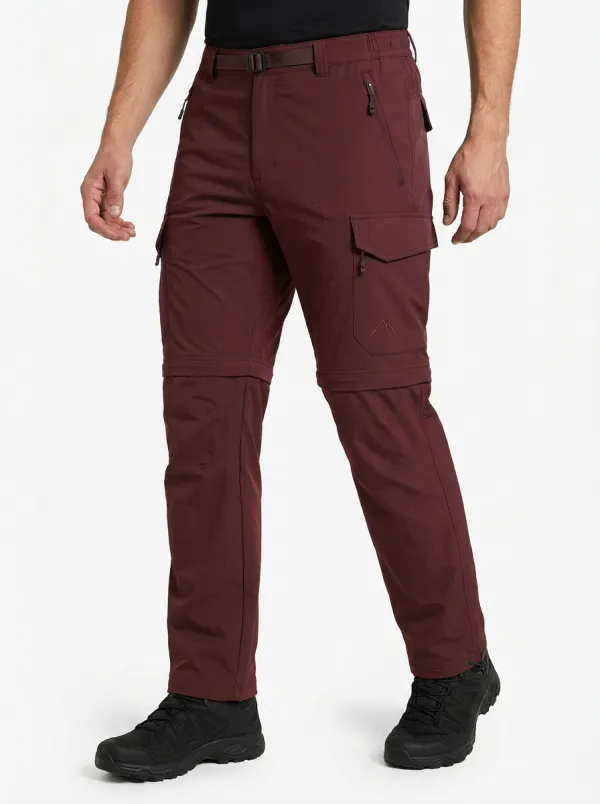 Men's Expedition Performance Mountain Graphic Waterproof Zip Tactical Cargo Pants