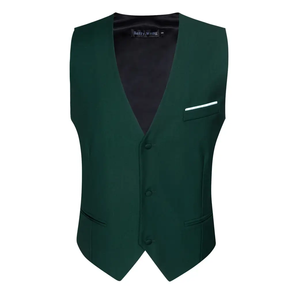 Solid V Neck Casual Dress Vest
