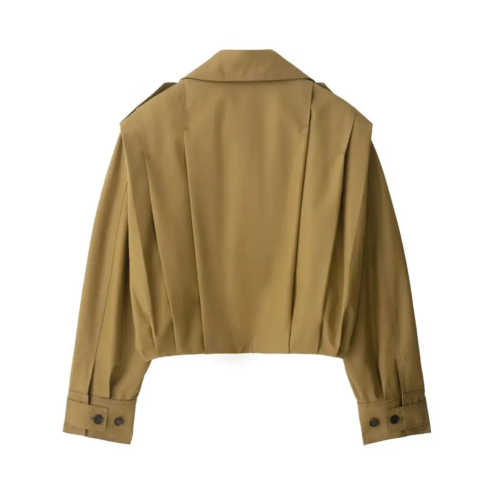 Versatile Cropped Trench Coat
