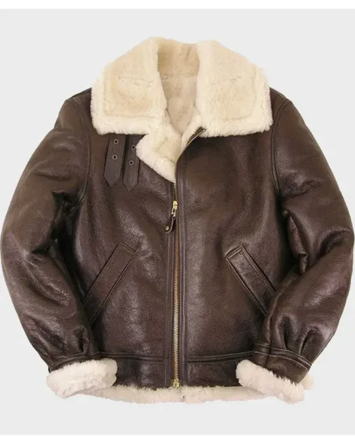 Aviator Bomber Flight Shearling Jacket