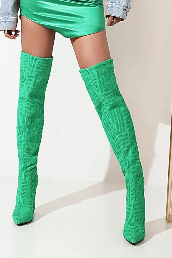 Graphic Print Boots
