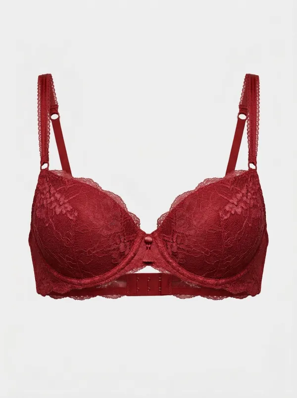 Women's Minimal Underwire Floral-Lace Bra