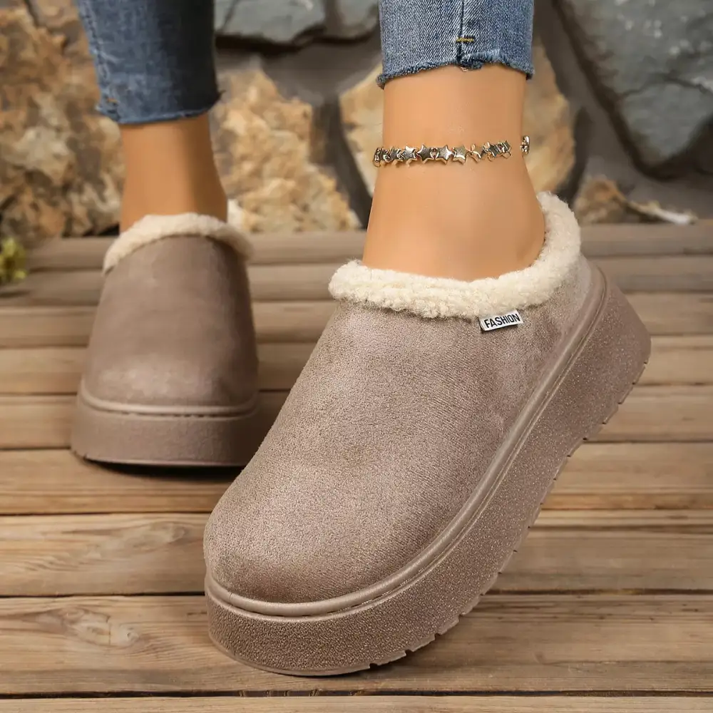 Plush Lined Platform Boots
